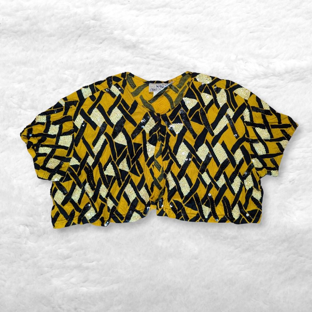 vintage Naga by Milo sequined statement cardigan